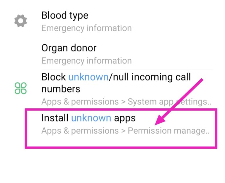 Permissions to Install APK